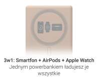 Silver Monkey OUTLET - Powerbank Smart 5000 mAh MagSafe UltraSlim 3w1 Pust - 1570705 - zdjęcie 4